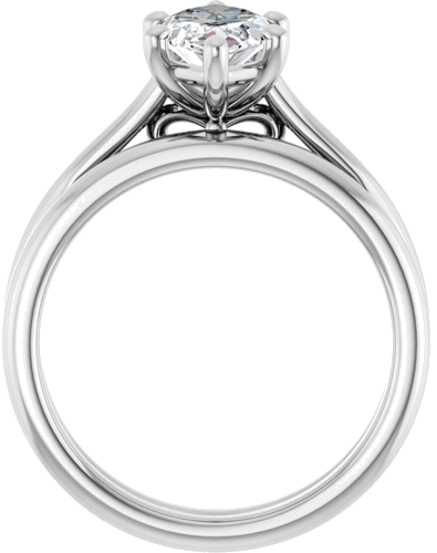 Sužadėtuvių Žiedas „Solitaire“ 417 Baltojo Aukso Marquise 12mm x 6mm (7)