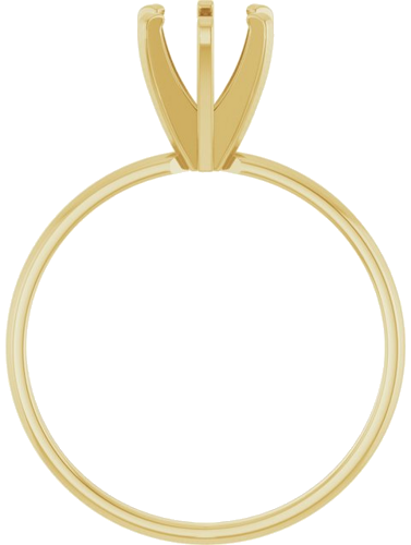 Sužadėtuvių Žiedas „Solitaire“ 14k yellow gold Round 5.8mm (2)