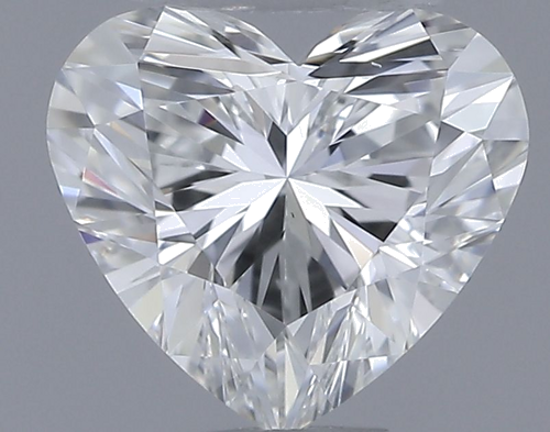 0.54 carat F-VVS2 Natūralus Heart Deimantas (1)