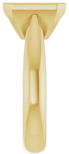 Sužadėtuvių Žiedas „Bezel-Set Solitaire“ 14k yellow gold Emerald 9mm x 7mm (4)