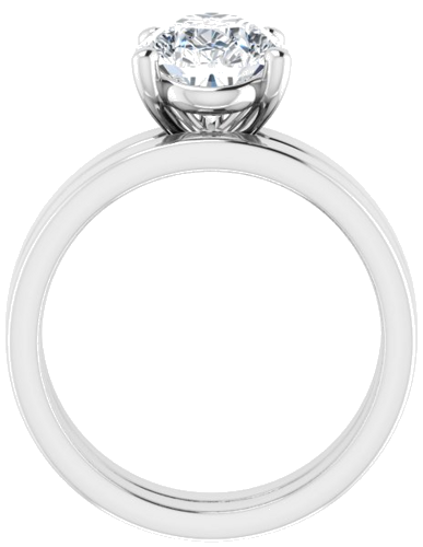 Sužadėtuvių Žiedas „Solitaire“ 950 Platinos Pear 12mm x 8mm (7)