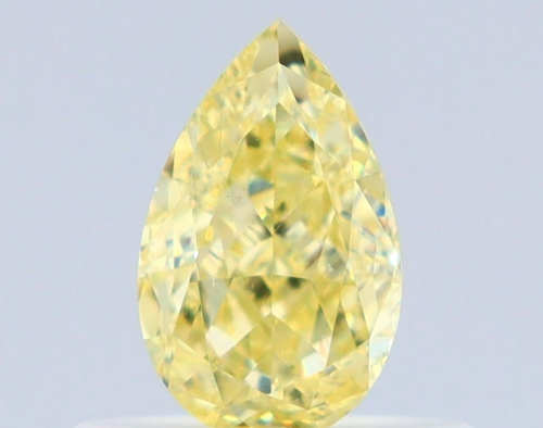 0.5 carat Fancy Yellow-VS2 Natūralus Pear Deimantas (1)