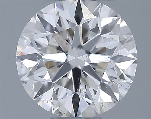 0.5 carat F-SI2 Excellent cut Natūralus Round Deimantas (1)