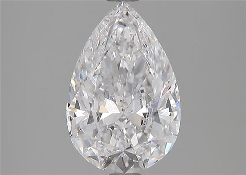 1.8 carat D-SI1 Natūralus Pear Deimantas (1)