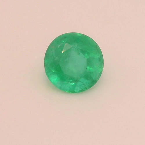 0.3 carat GREEN Round Smaragdas (1)