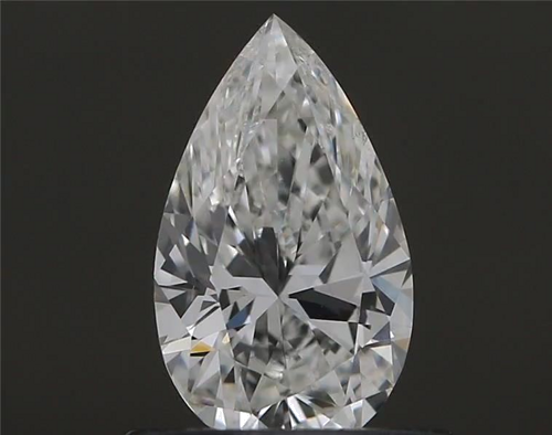 0.5 carat G-VS2 Natūralus Pear Deimantas (1)