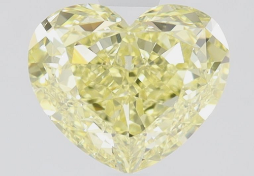 1.01 carat Fancy  Yellow-VS1 Natūralus Heart Deimantas (1)
