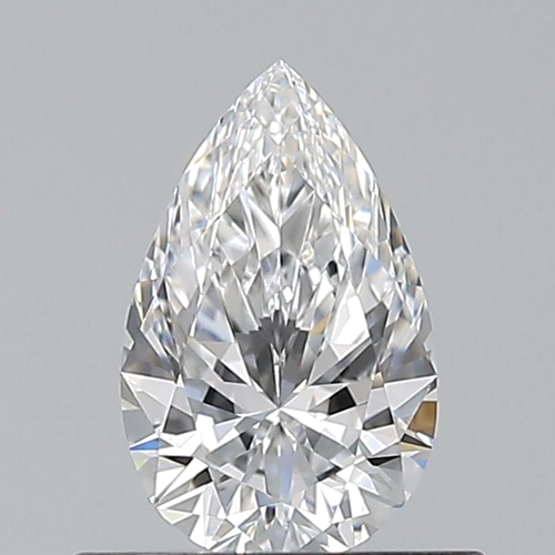 0.52 carat D-VVS2 Natūralus Pear Deimantas (1)
