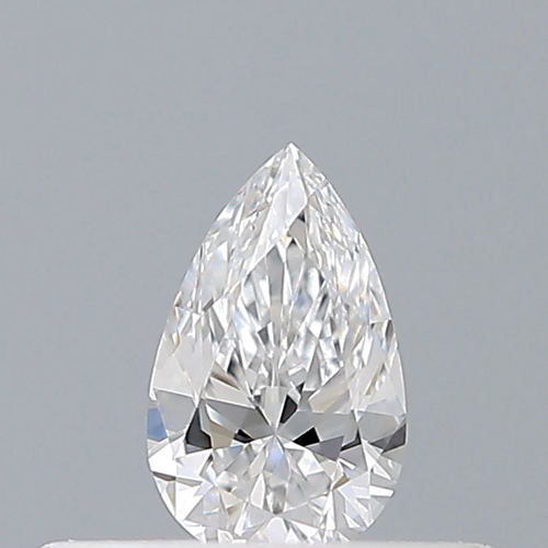 0.19 carat D-IF Natūralus Pear Deimantas (1)