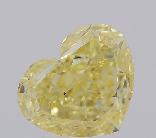 3.06 carat Fancy Yellow-VS2 Natūralus Heart Deimantas (1)