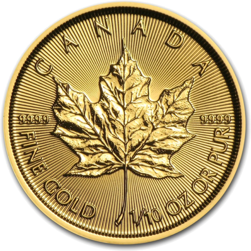 1/10 oz Klevo lapas Kanada auksinė moneta Mix metai (4)