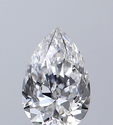 0.41 carat F-VVS2 Natūralus Pear Deimantas (1)