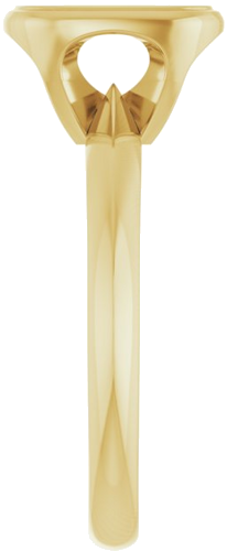 Sužadėtuvių Žiedas „Bezel-Set Solitaire“ 14k yellow gold Elongated Cushion 9mm x 7mm (4)