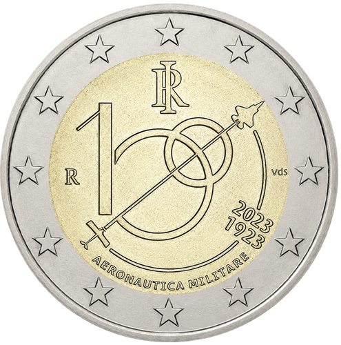 2023 Italy Air Force Centenary 2 Euro Coin (1)