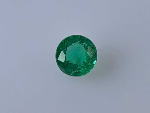 0.48 carat GREEN Round Smaragdas (1)