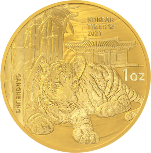 1 oz Korėjos Tigras 2021 Auksinė moneta (1)