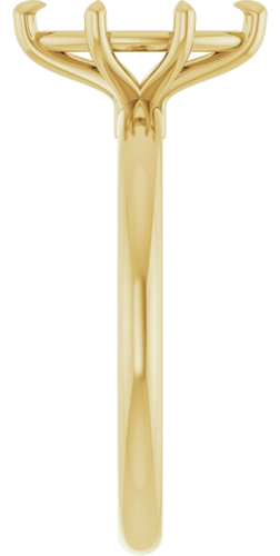 Sužadėtuvių Žiedas „Claw-Prong“ 10k yellow gold Marquise 10mm x 5mm (4)