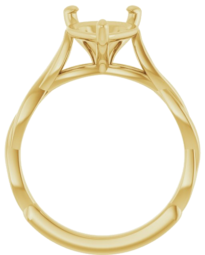 Sužadėtuvių Žiedas „Infinity-Inspired“ 14k yellow gold Pear 12mm x 8mm (2)