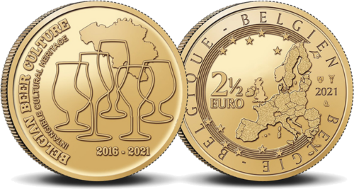 2021 Belgium Euro coin BU set with two 2.5 euro coins (3)
