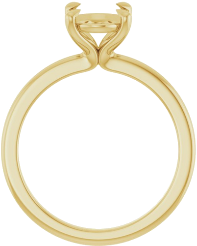 Sužadėtuvių Žiedas „Claw-Prong Solitaire“ 14k yellow gold Oval 9mm x 7mm (2)