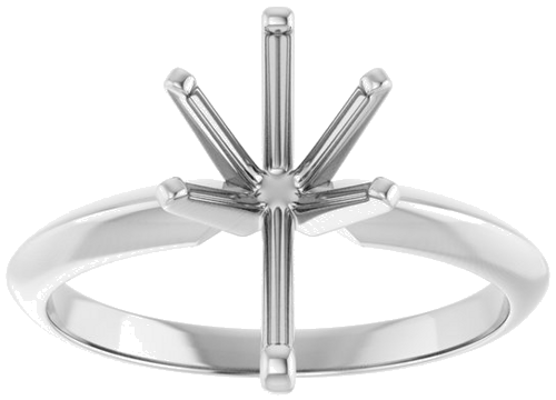 14K White 11.5x7 mm Pear Engagement Ring Mounting (3)