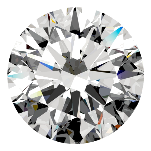 0.4 carat F-VS2 Excellent cut Natūralus Round Deimantas (1)