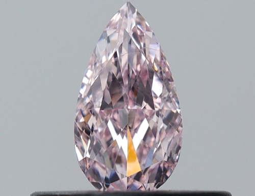 0.25 carat Fancy Light Purplish Pink-SI2 Natūralus Pear Deimantas (1)