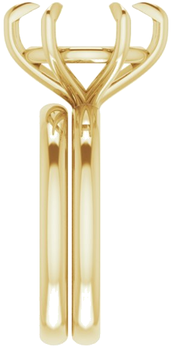Sužadėtuvių Žiedas „Claw-Prong“ 18k yellow gold Round 12mm (9)