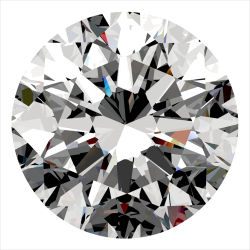 0.4 carat H-SI1 Excellent cut Natūralus Round Deimantas (1)