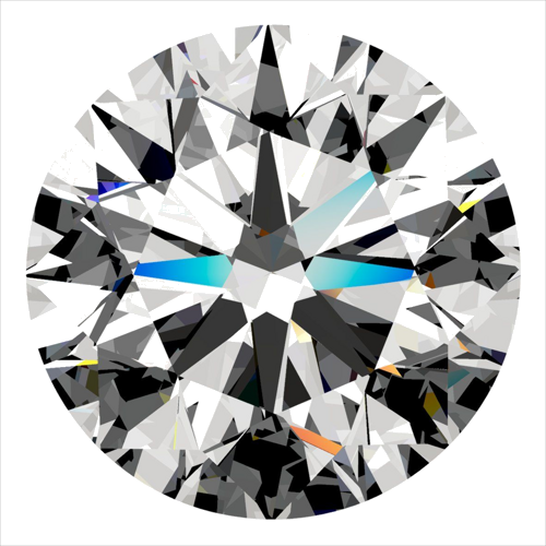 0.4 carat E-VVS1 Excellent cut Natūralus Round Deimantas (1)