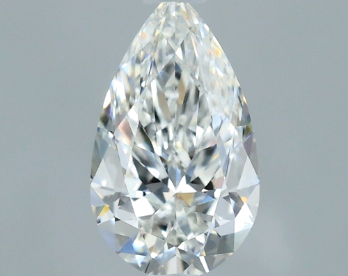 0.55 carat F-VVS2 Natūralus Pear Deimantas (1)