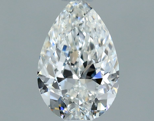 0.5 carat F-VVS2 Natūralus Pear Deimantas (1)