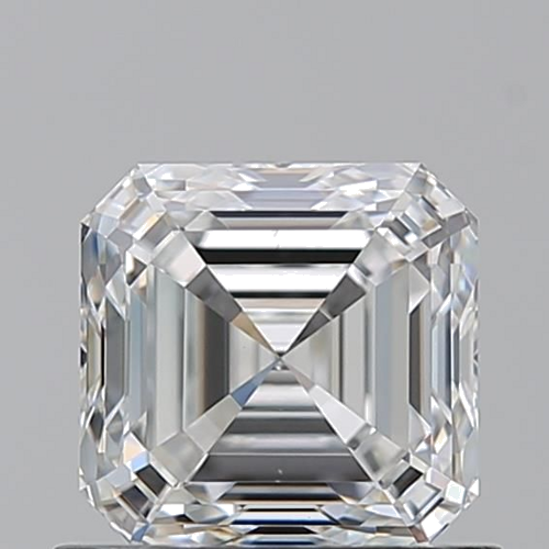 0.9 carat F-VS2 Natūralus Asscher Deimantas (1)