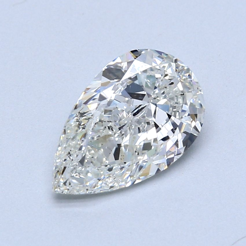 2.01 carat H-SI2 Natūralus Pear Deimantas (1)
