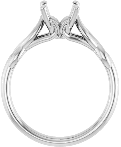 Sužadėtuvių Žiedas „Solitaire“ 585 Baltojo Aukso Round 7.4mm (2)