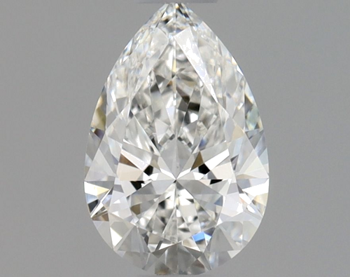 0.5 carat F-VS2 Natūralus Pear Deimantas (1)