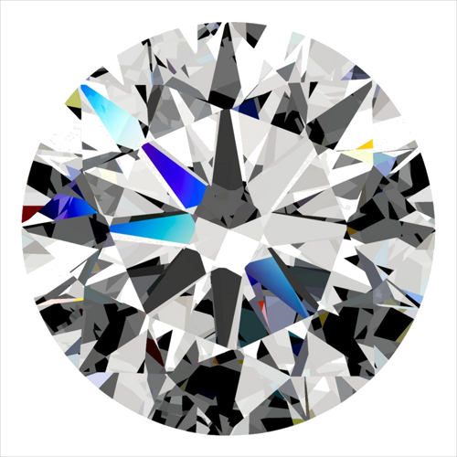 0.4 carat F-VS2 Excellent cut Natūralus Round Deimantas (1)