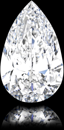 3.02 carat G-IF Natūralus Pear Deimantas (1)