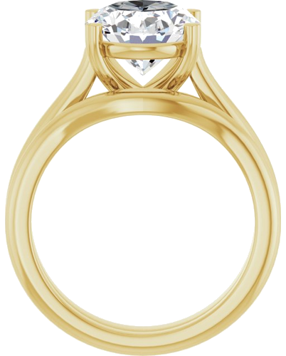 Sužadėtuvių Žiedas „Hearts on Top™“ 14k yellow gold Oval 11mm x 9mm (7)
