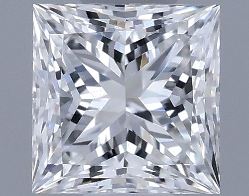 0.41 carat E-VVS1 Natūralus Princess Deimantas (1)