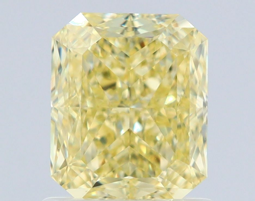 1.25 carat Fancy Yellow-VVS1 Natūralus Radiant Deimantas (1)
