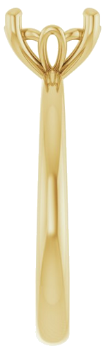 Sužadėtuvių Žiedas „Solitaire“ 585 Geltonojo Aukso Round 7.4mm (4)