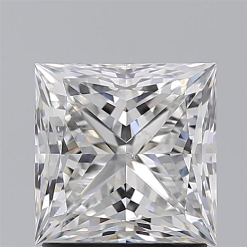 1.71 carat F-SI1 Natūralus Princess Deimantas (1)