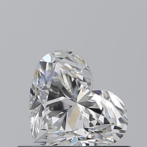 0.5 carat F-VVS1 Natūralus Heart Deimantas (1)