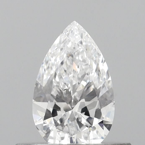 0.42 carat D-VVS2 Natūralus Pear Deimantas (1)