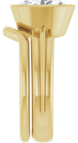 14K Yellow 10x8 mm Oval Engagement Ring Mounting (9)