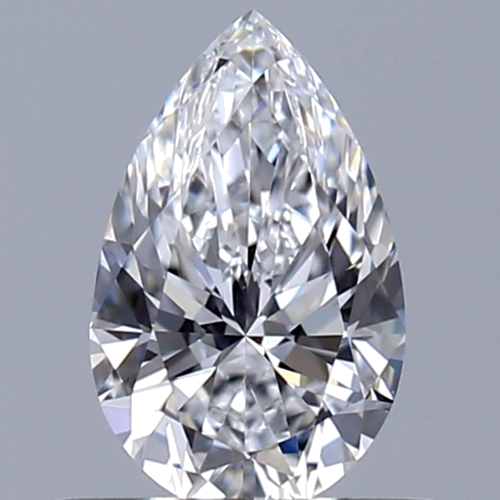 0.51 carat D-VS1 Natūralus Pear Deimantas (1)