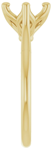 Sužadėtuvių Žiedas „Cathedral-Style Solitaire“ 14k yellow gold Round 8mm (4)
