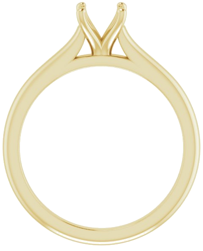 14K Yellow 5.5 mm Round Solitaire Engagement Ring Mounting (2)