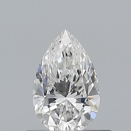 0.5 carat F-VVS1 Natūralus Pear Deimantas (1)